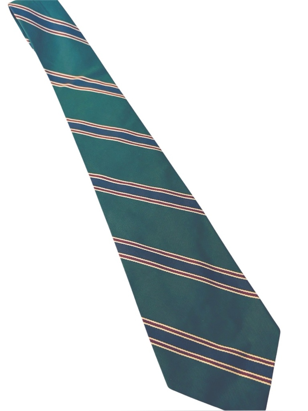 RALPH LAUREN POLO I Tie Green striped Vintage
